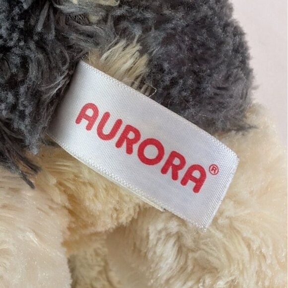 Aurora Timber Wolf Plush 12" Long Stuffed Animal Toy Gray Cream Standing 2017 - Picture 5 of 8